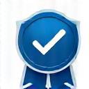 Certification and insurance badge icon